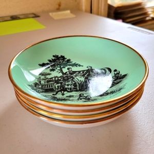 Vintage Royal Chelsea Sea Green Bowls - 4